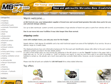 Tablet Screenshot of mb-parts24.com